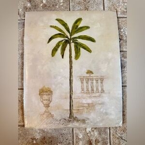 Bed Bath & Beyond Vintage Sealed Palm Tree Desert Roman Artwork Print 16x20”